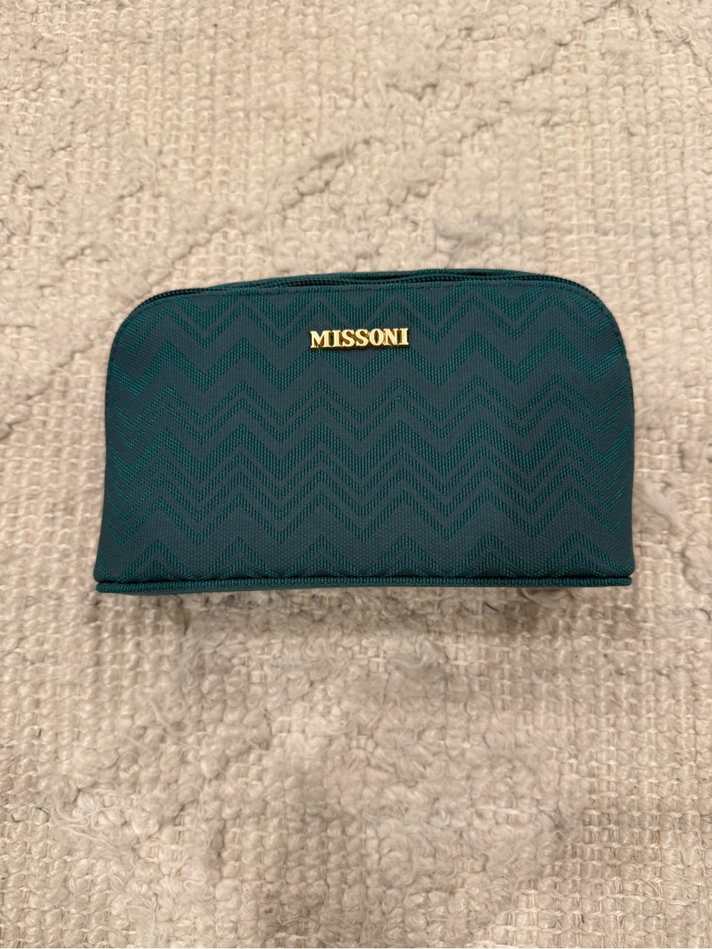 Missoni for Delta Cape Town Canopy Green Zigzag Pouch